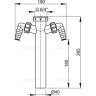 Переходник ALCAPLAST A44M-DN40 с накидной гайкой 6/4